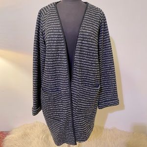 Religion London Black and White XL Sweater Cardigan